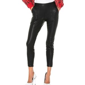 SALE 5/$25 BLANKNYC Womens The Bond Carbon Vegan Leather Legging Pants Black NWT